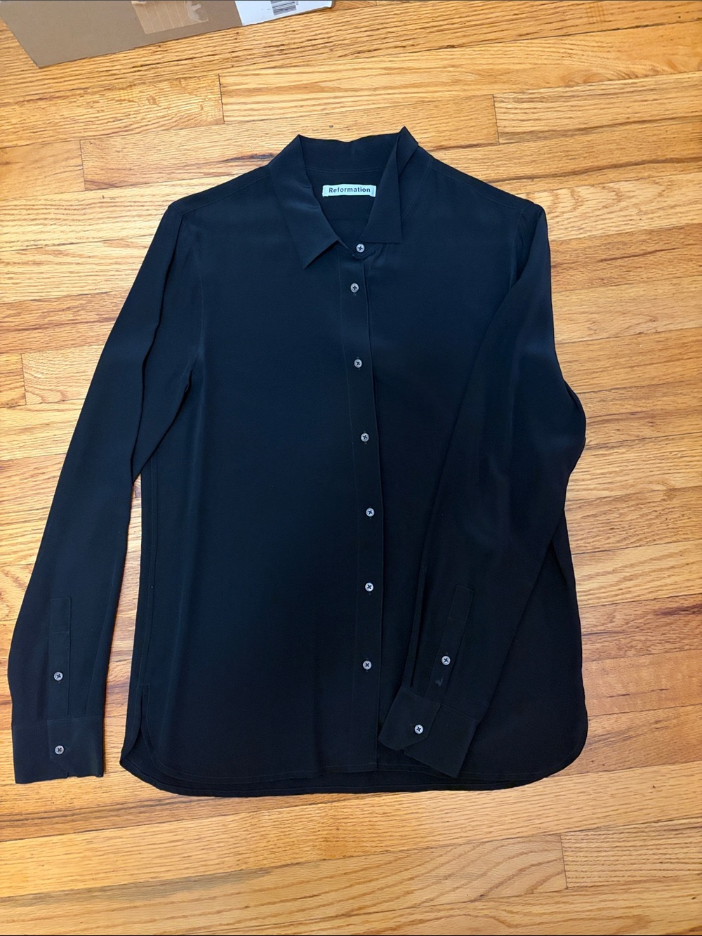 Reformation Women’s Black Button-Up Shirt